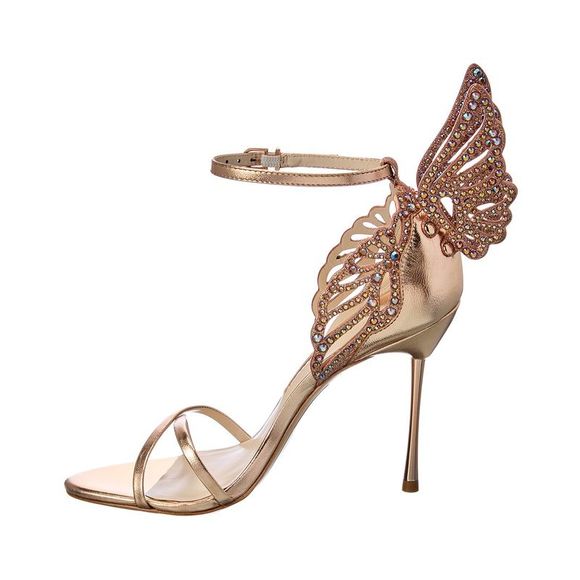 Sophia Webster Heavenly Crystal Leather Sandal, Pink - Picture 2 of 5